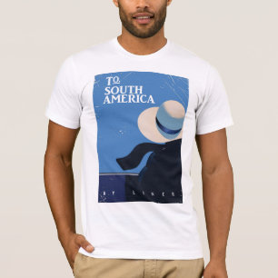 To South America vintage travel poster T-Shirt