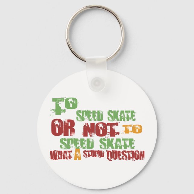 To Speed Skate Key Ring (Front)