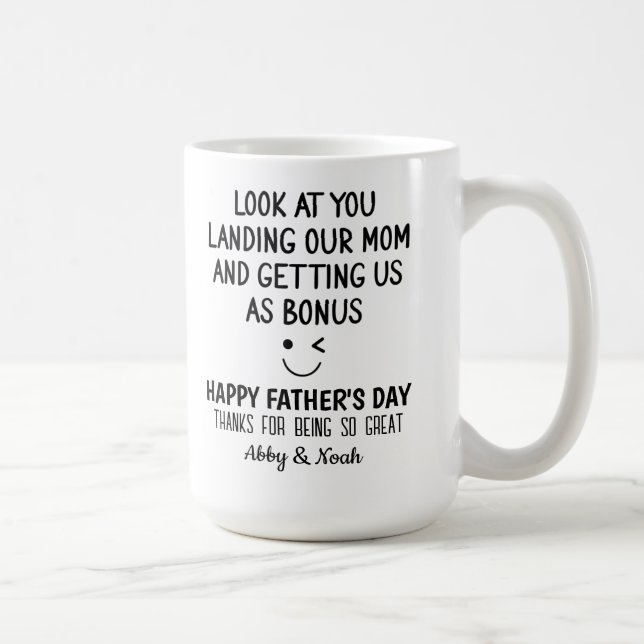 To step dad Thanks for being so great Coffee Mug (Right)