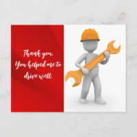 To thank for a mechanic