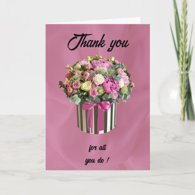 To Thank you on Administrative Professional's Day Card (Front)