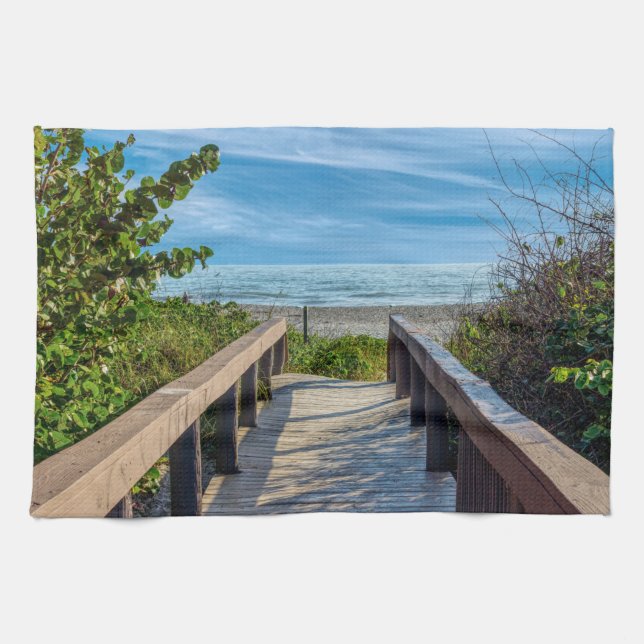 To The Beach Tea Towel (Horizontal)
