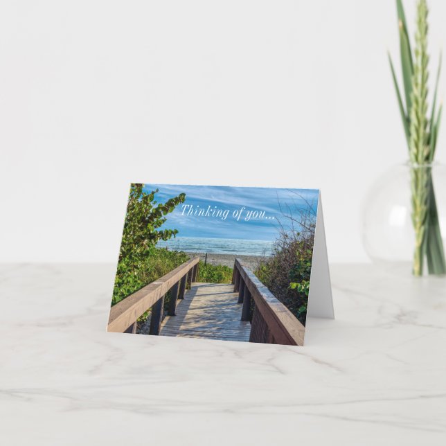 To The Beach Thinking Of You Card (Front)