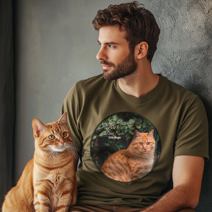 To the Best Cat Dad Ever Custom Photo T-Shirt