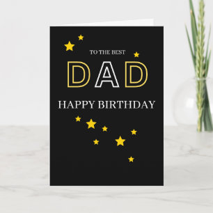 To The Best Dad Happy Birthday Card