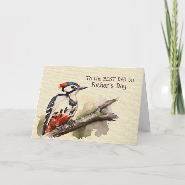 To the BEST DAD on Father's Day Card (Front)