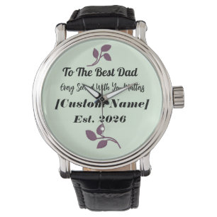 To The Best Dad Personalised Watch Gift