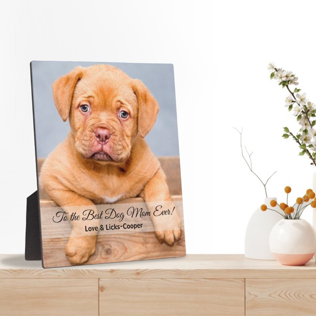 To the Best Dog Mum Ever Custom Photo Plaque (Creator Uploaded)