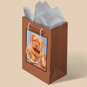 To the Best Dog Mum Ever Custom Photo Small Gift Bag
