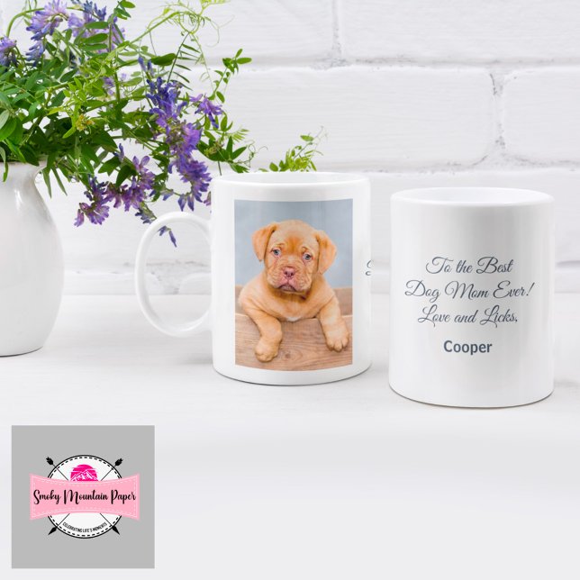 To the Best Dog Mum Ever Customisable Photo Mug (Creator Uploaded)