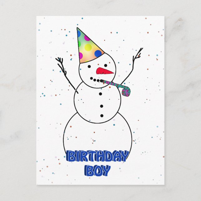 To the Birthday Boy! Postcard (Front)