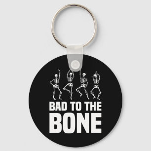 To The Bone Skeleton Funny Halloween Skeleton Key Ring
