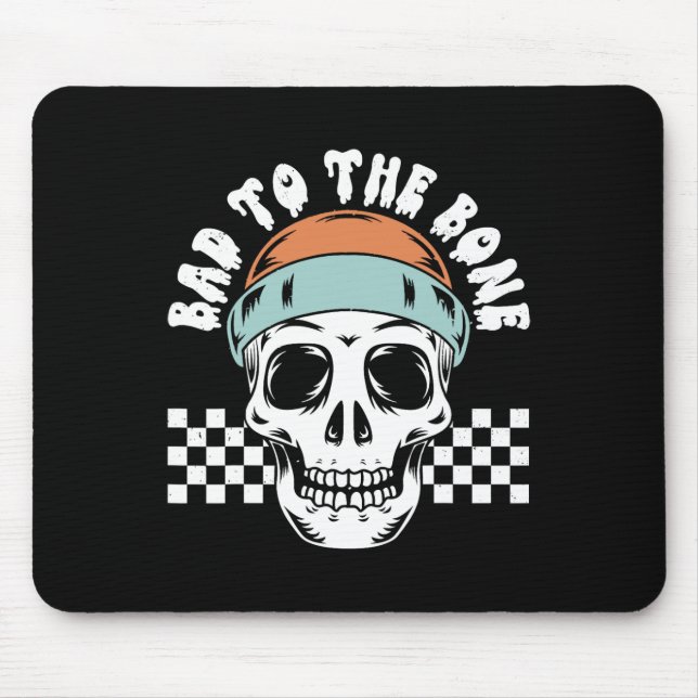 To The Bone Skeleton Halloween Two Birthday Toddle Mouse Pad (Front)