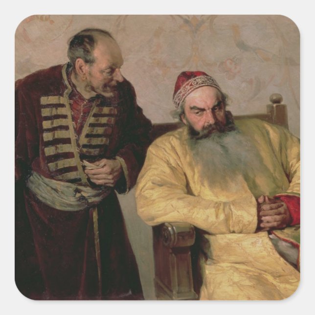 To the Boyar with a Denunciation, 1904 Square Sticker (Front)