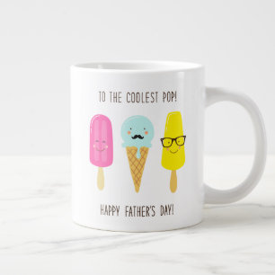 To The Coolest Pop - Father's Day Large Coffee Mug