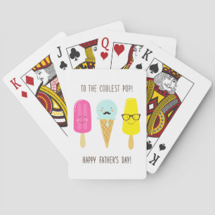 To The Coolest Pop - Father's Day Playing Cards