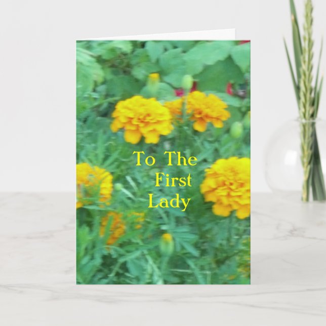 To The First Lady Card (Front)