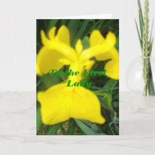 To The First Lady Thank You Card