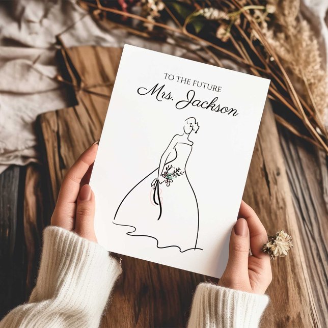 To the Future Mrs Wedding Dress Greeting Card (Creator Uploaded)