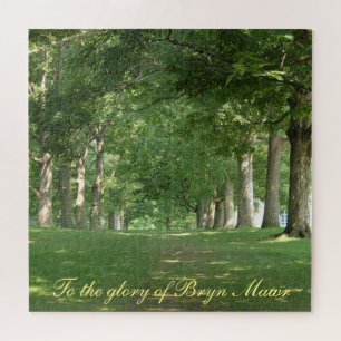 To the Glory of Bryn Mawr Senior Row trees Jigsaw Puzzle