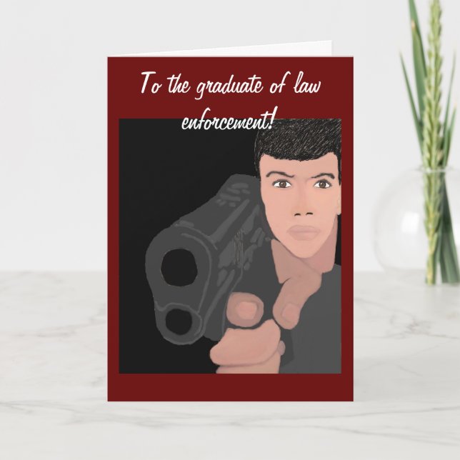 To the graduate of law enforcement Card (Front)