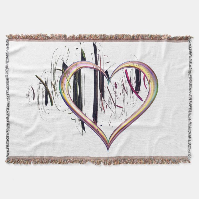 To the Heart Be True Throw Blanket (Front)