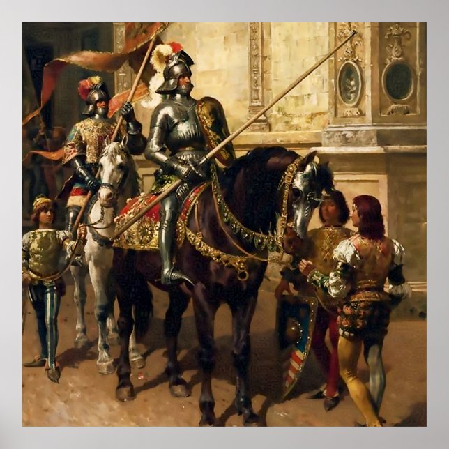 To the Joust by Cesare Detti Poster (Front)