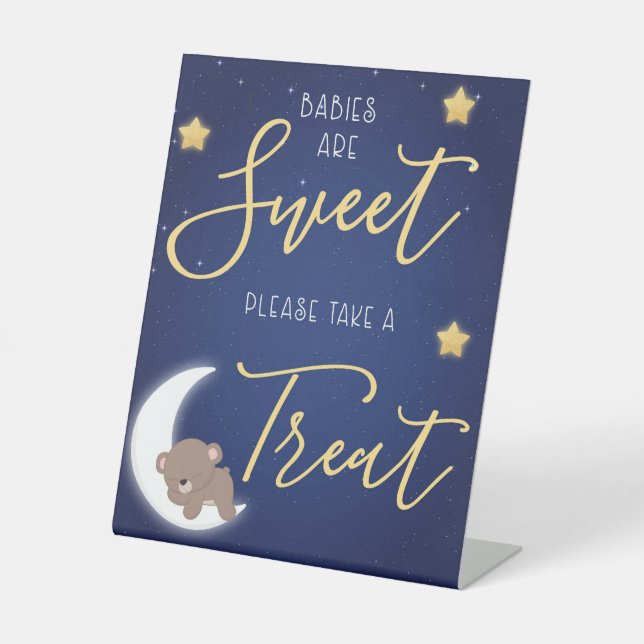 To the Moon And Back Dessert  Pedestal Sign (Front)