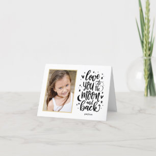 To The Moon and Back EDITABLE COLOR Mothers Day Card