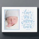 To The Moon And Back EDITABLE COLOR Photo Frame<br><div class="desc">Simply personalise with your text and photo(s) and create a one-of-a-kind gift for yourself or someone you love! Background,  text,  and artwork can be changed to any colour of your choice!</div>