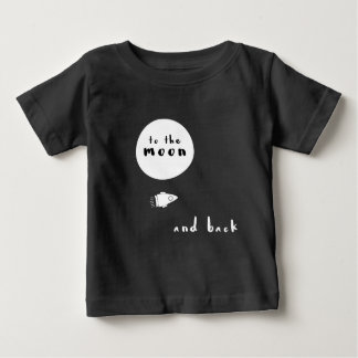To the moon and back hipster modern t-shirt