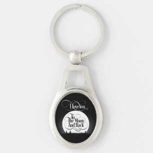 To The Moon And Back Key Ring