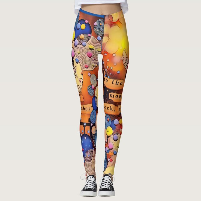 To the moon and back Leggings (Front)