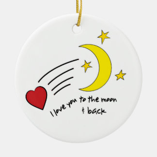 To The Moon & Back Ceramic Tree Decoration