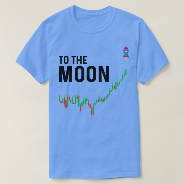 To The Moon Cryptocurrency T-Shirt (Design Front)