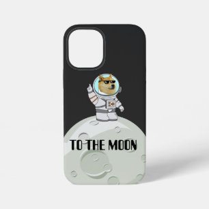 To The Moon Dogecoin Astronaut Meme Funny Crypto iPhone 12 Mini Case