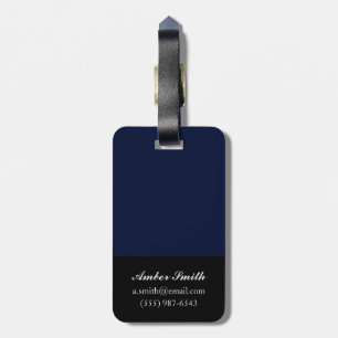 To the moon luggage tag