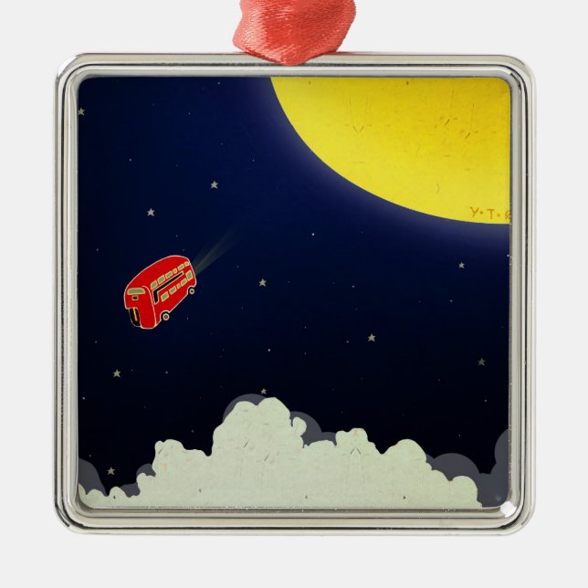 To the moon metal tree decoration (Front)