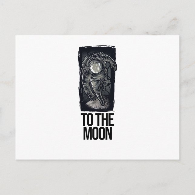 To the Moon Postcard (Front)