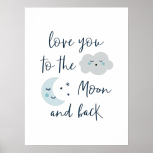 To the moon poster