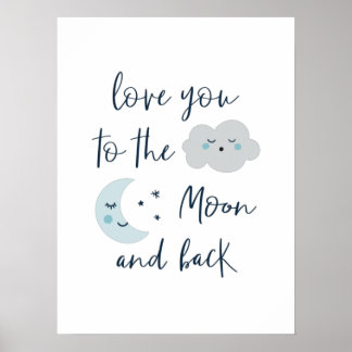 To the moon poster
