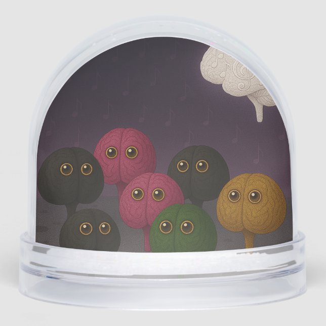 To the Moon & Then (Brains & Music Scene) Snowglobe (Front)