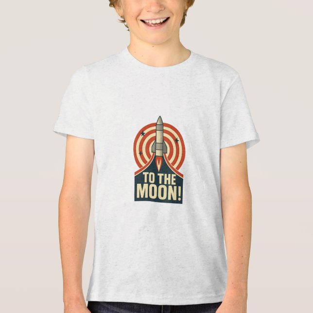 To the Moon! Tri-Blend Shirt (Front)