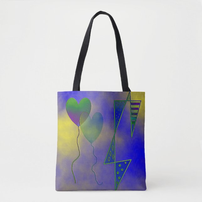 "To The Moon With Love" Tote Bag (Front)