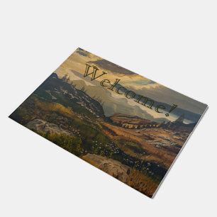 To The Mountains, Original by Gary Poling Doormat