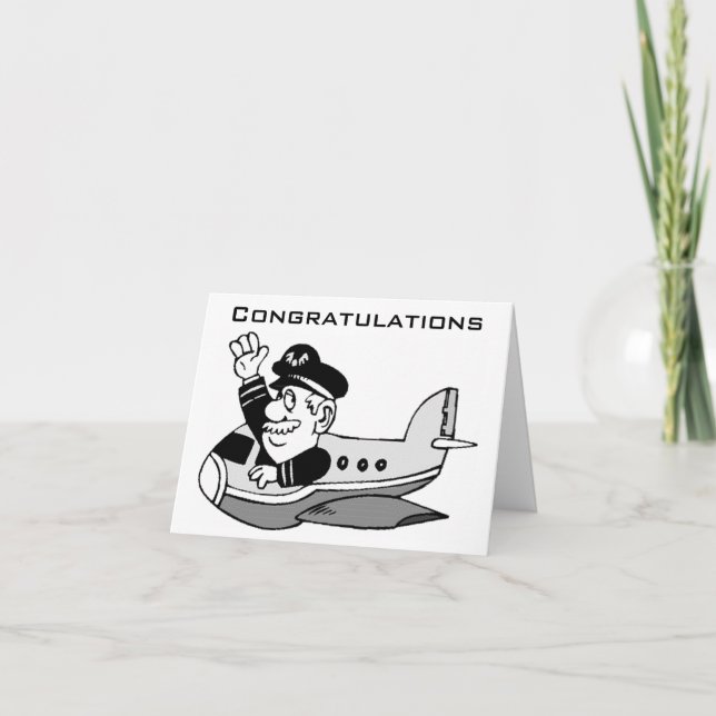 TO THE "NEW PILOT" CONGRATULATIONS CARD (Front)