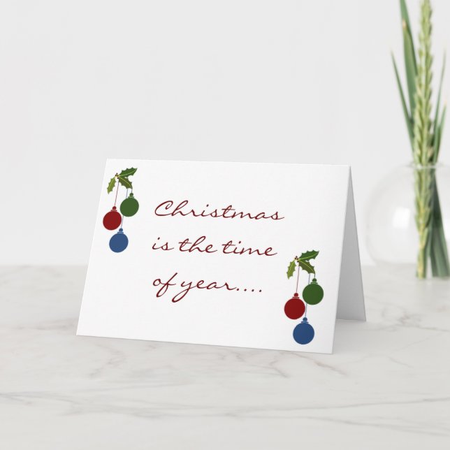 TO THE ONE "I LOVE" AT CHRISTMAS CHRISTMAS CHEER HOLIDAY CARD (Front)