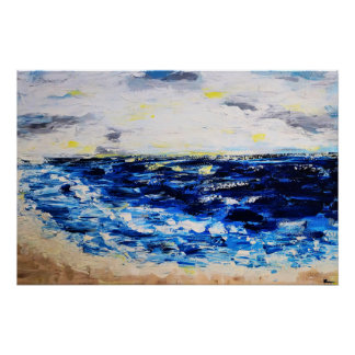 To the Open Sea | Abstract Seascape Poster