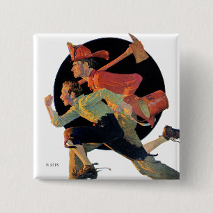 To the Rescue 15 Cm Square Badge