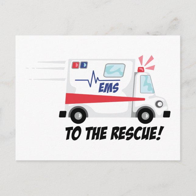 To The Rescue Postcard (Front)